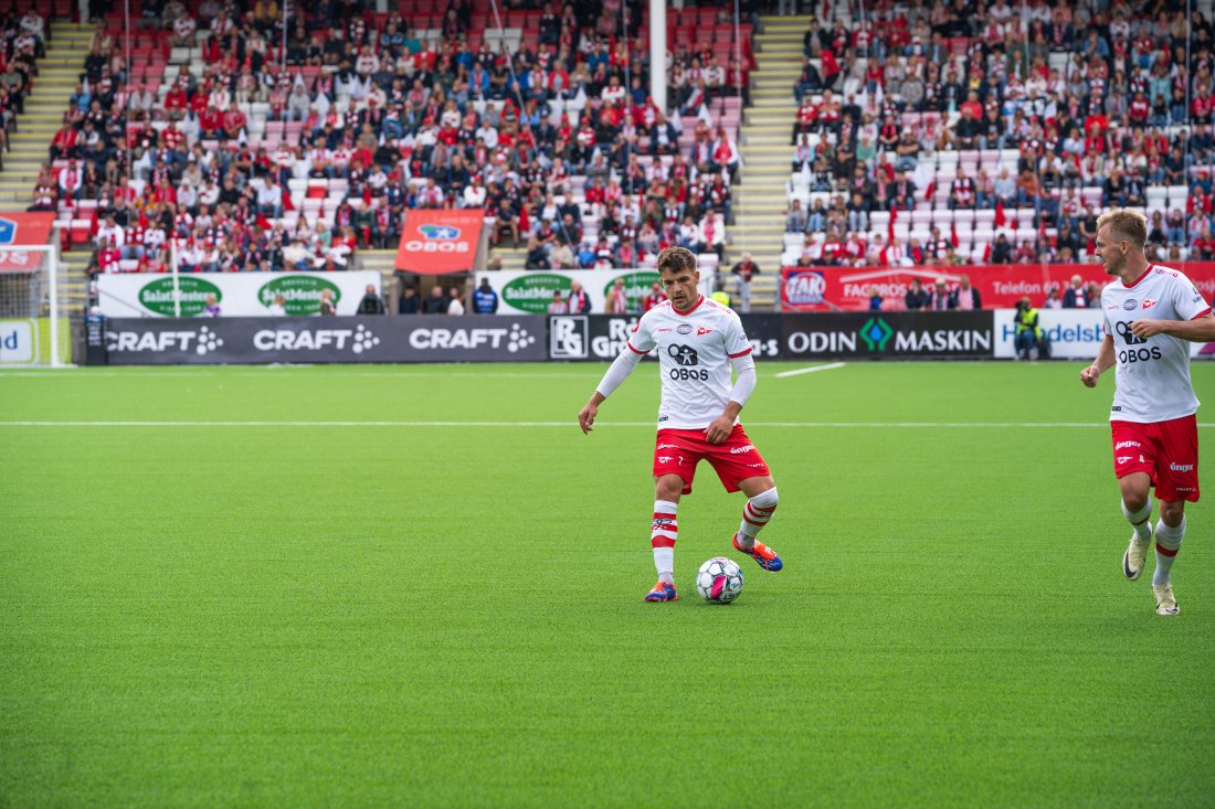 Brandur Hendriksson starter mot FK Haugesund. (Foto: Qwerty AS)