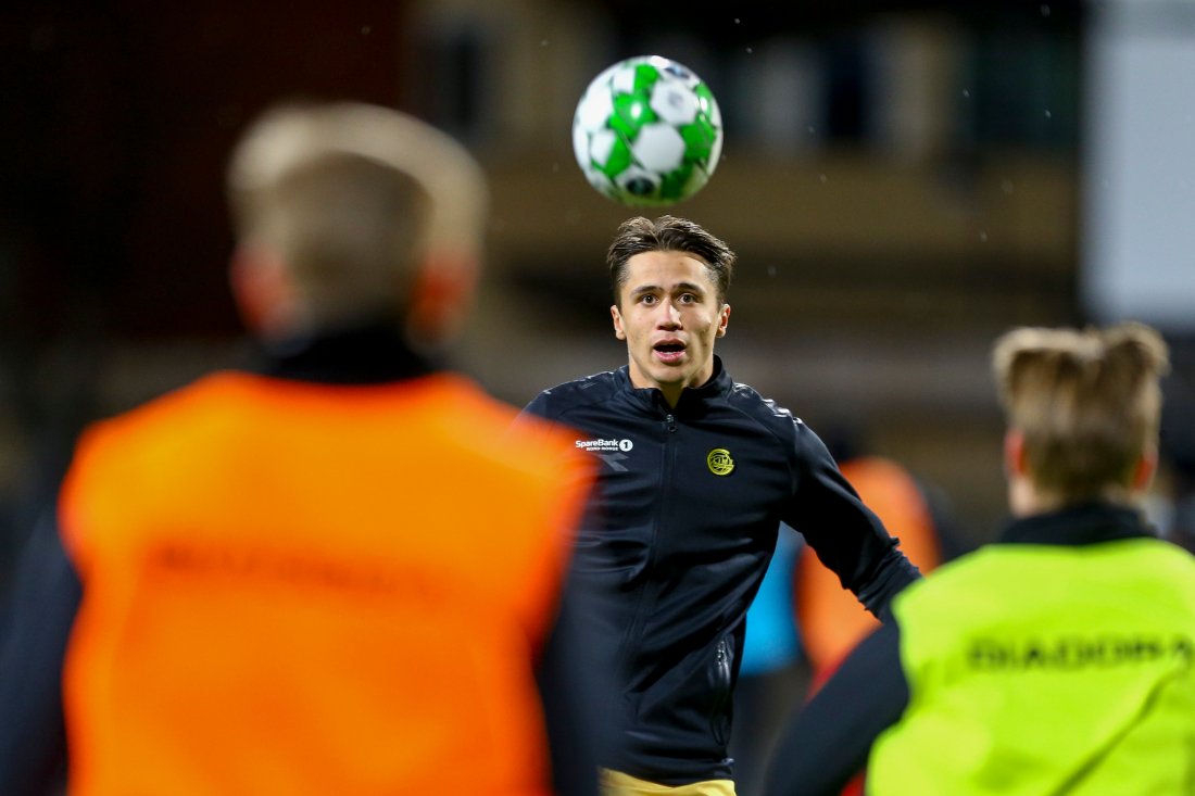 Sigurd Kvile i oppvarming fra tiden som Bodø/Glimt-spiller. (Foto: Mats Torbergsen / NTB)