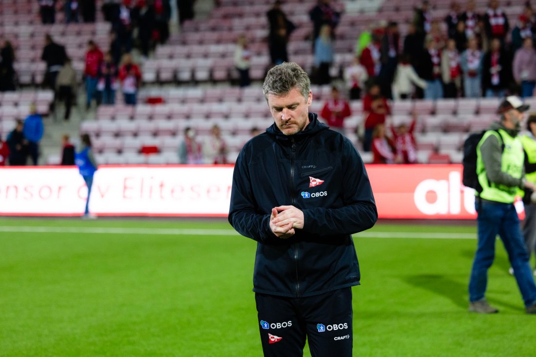 Andreas Hagen etter 3-2-seieren hjemme mot Viking i fjor høst. (Foto: Qwerty AS)